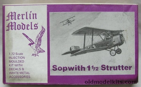 Merlin Models 1/72 Sopwith 1 1/2 Strutter plastic model kit